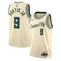 Milwaukee Bucks Nike 2025/26 City Edition Swingman Jersey - Cream - Bobby Portis