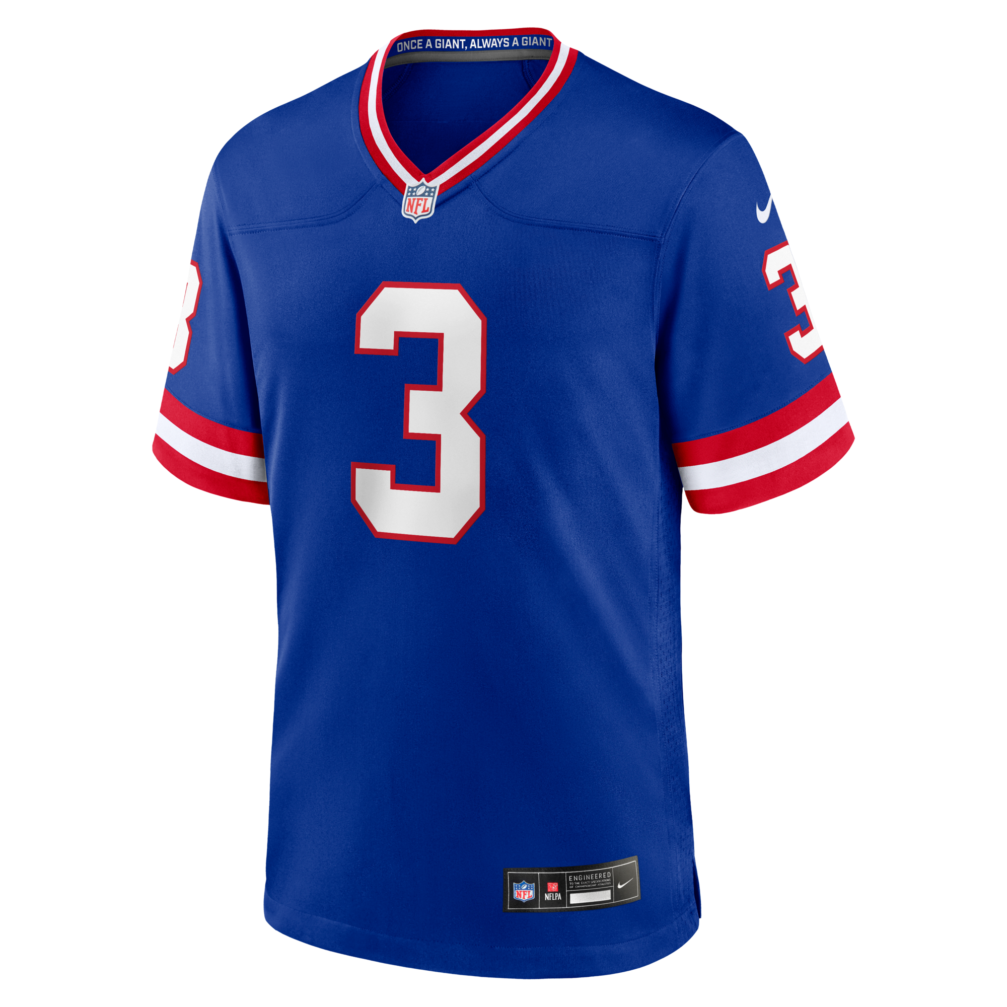 New York Giants Abdul Carter Nike Royal Alternate 2 Game Jersey
