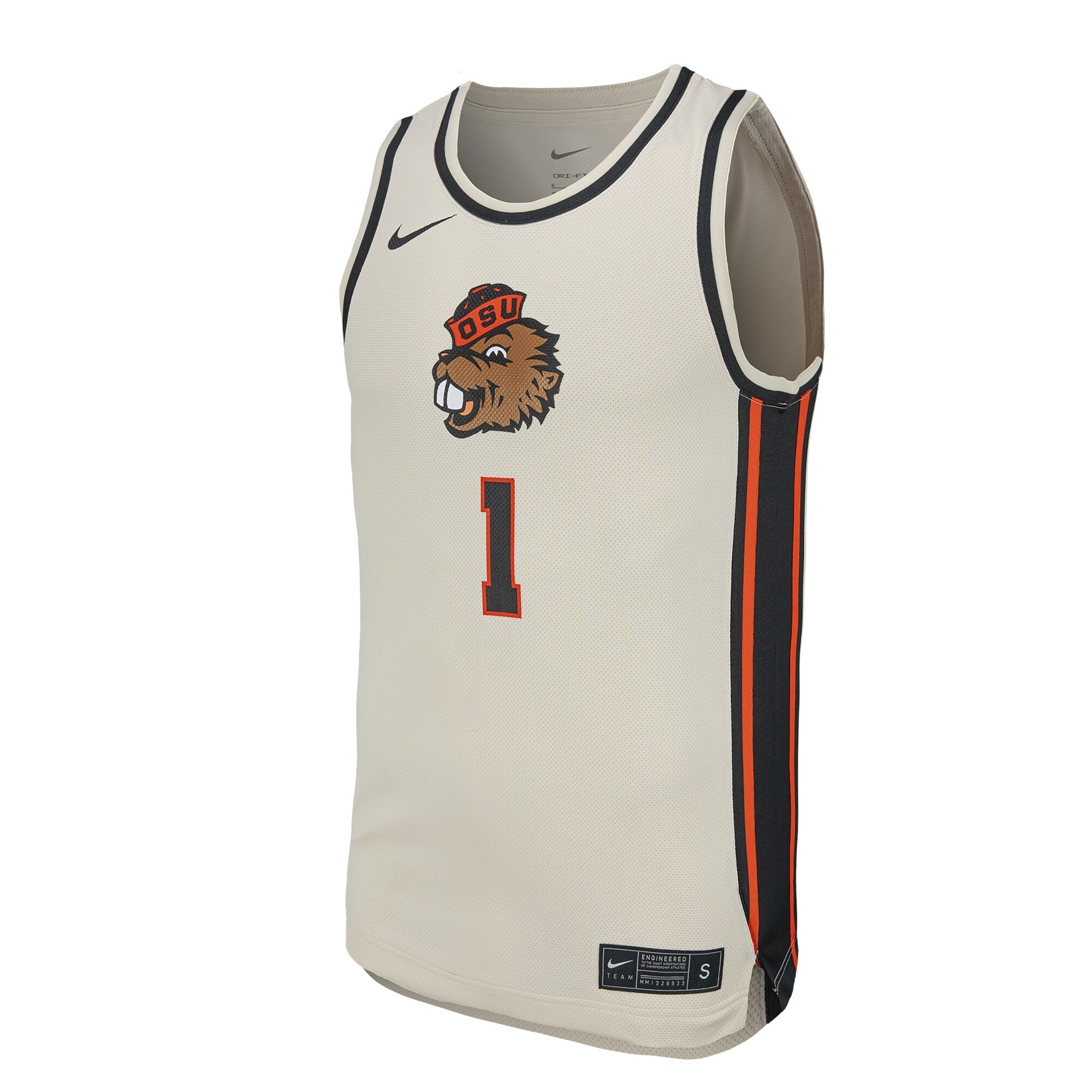 Nike Natural Oregon State Beavers Replica Basketball Jersey
