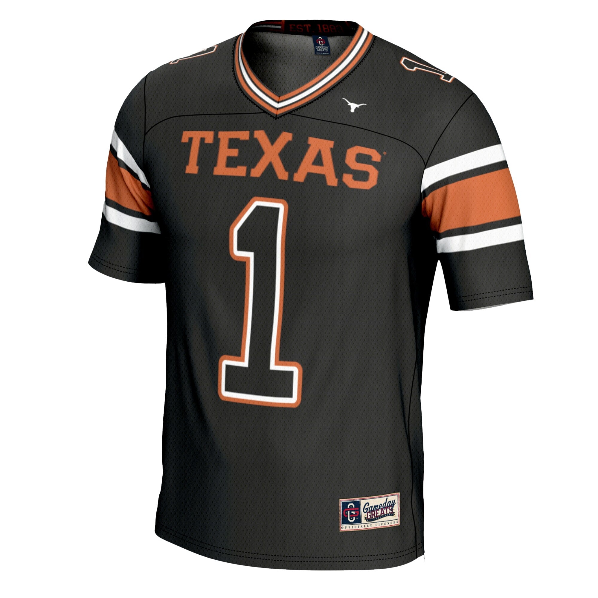 GameDay Greats #1 Black Texas Longhorns Football Jersey