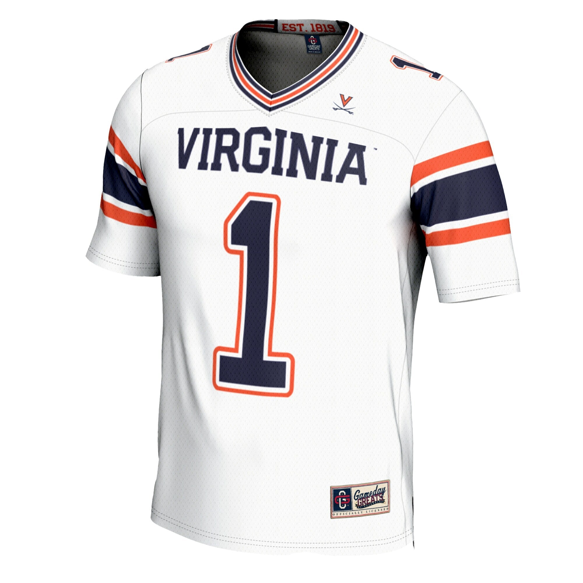 GameDay Greats #1 White Virginia Cavaliers Football Jersey