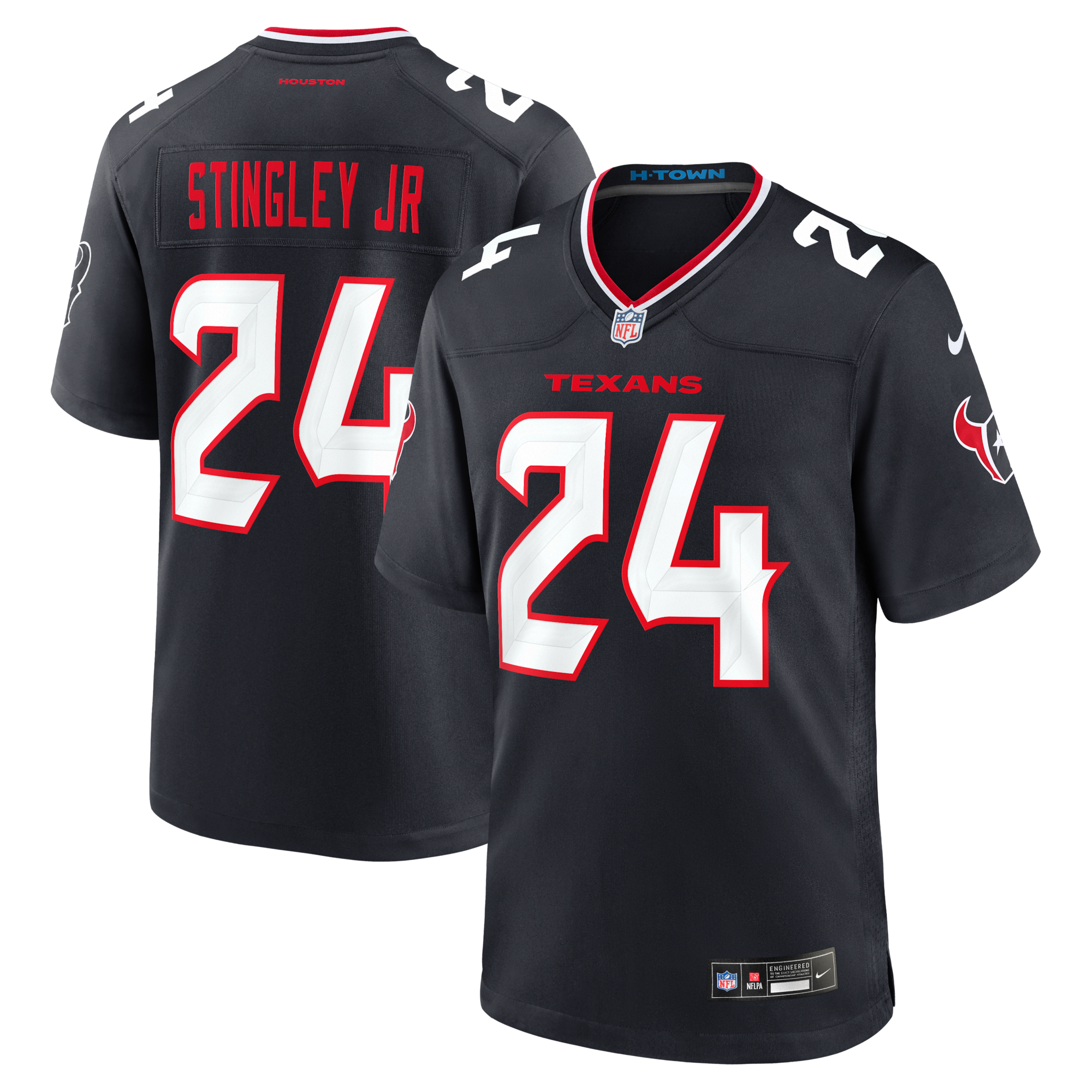Houston Texans Derek Stingley Jr. Nike Navy Game Jersey