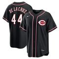 Cincinnati Reds Elly De La Cruz Nike Fashion Replica Black Out Jersey