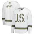 White/Olive Army Black Knights Replica Hockey Jersey