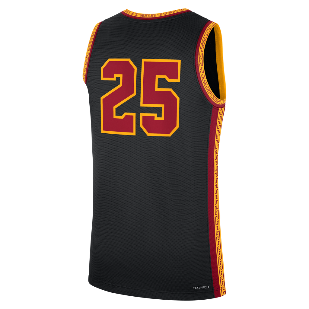 Nike #25 Black USC Trojans Alternate Replica Basketball Jersey
