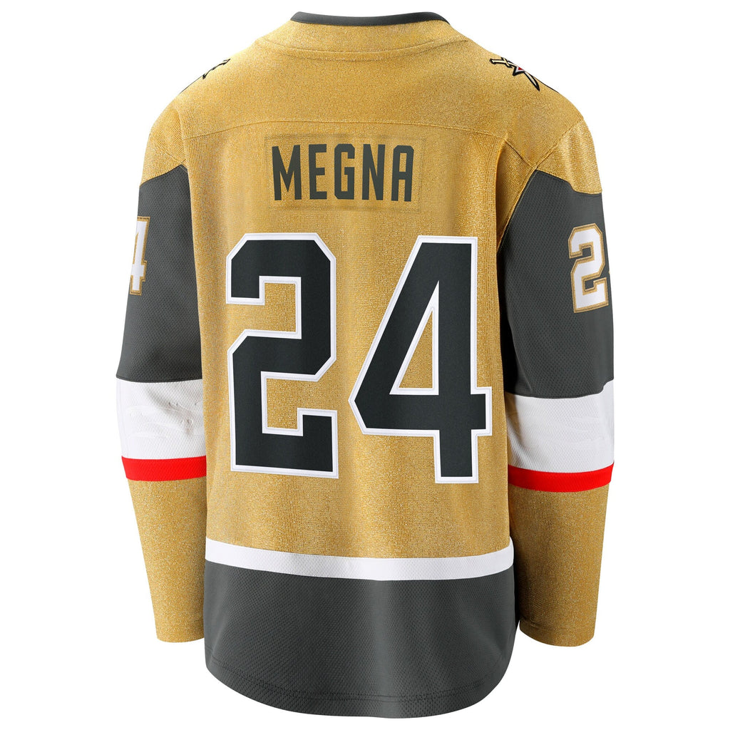 Vegas Golden Knights Jaycob Megna Fanatics Gold Home Breakaway Jersey