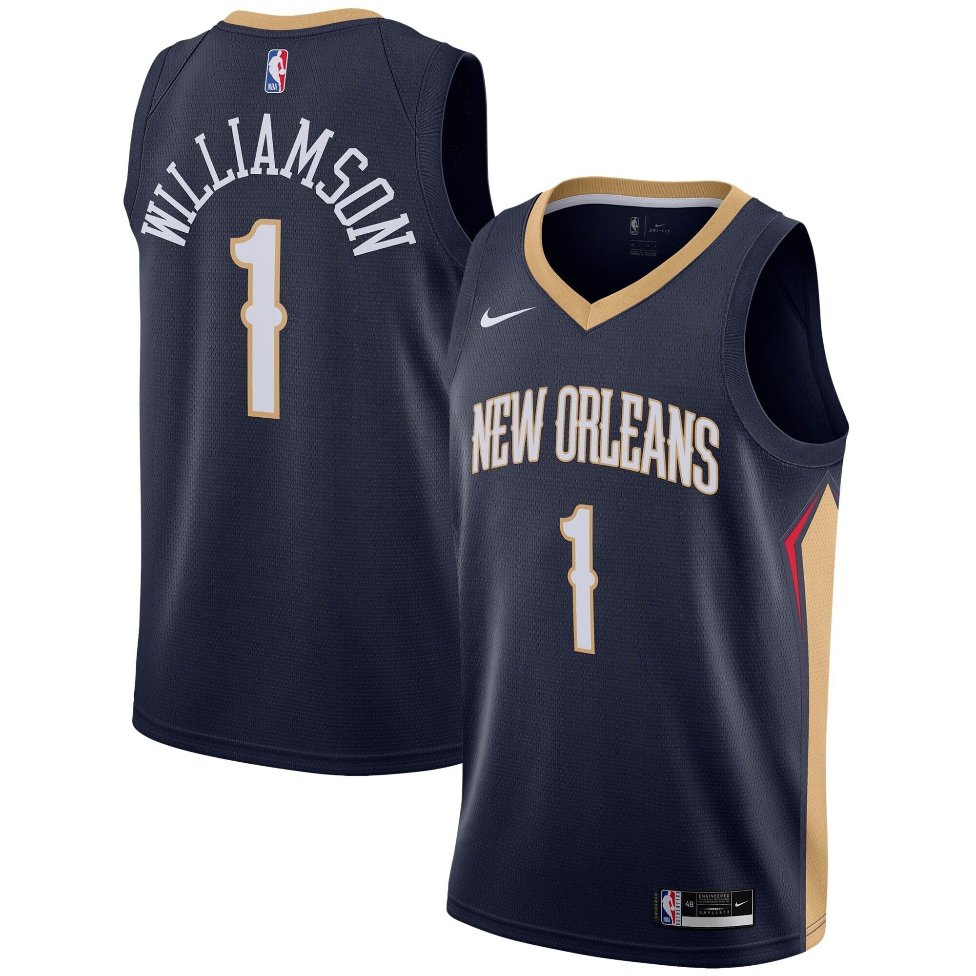 New Orleans Pelicans Nike Icon Swingman Jersey - Zion Williamson -